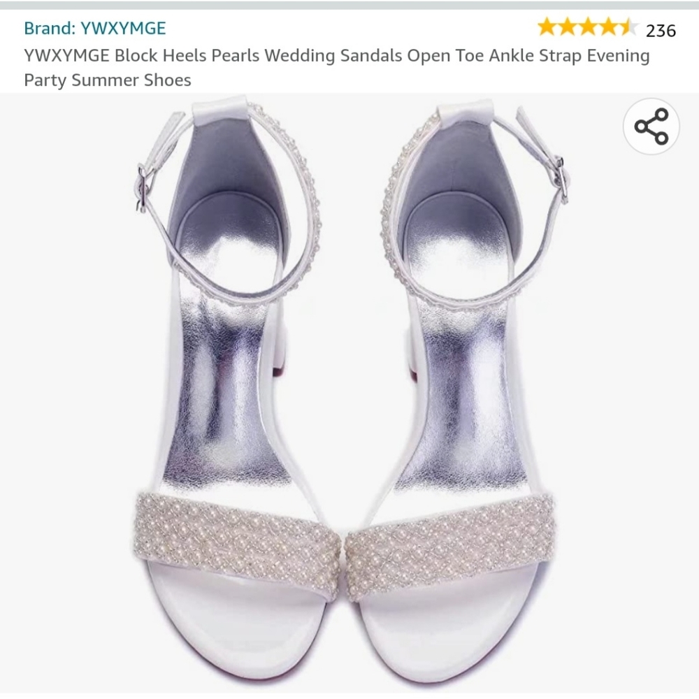 **BRAND NEW** Wedding shoes. Ordered multiple pair.  Size 8.5.